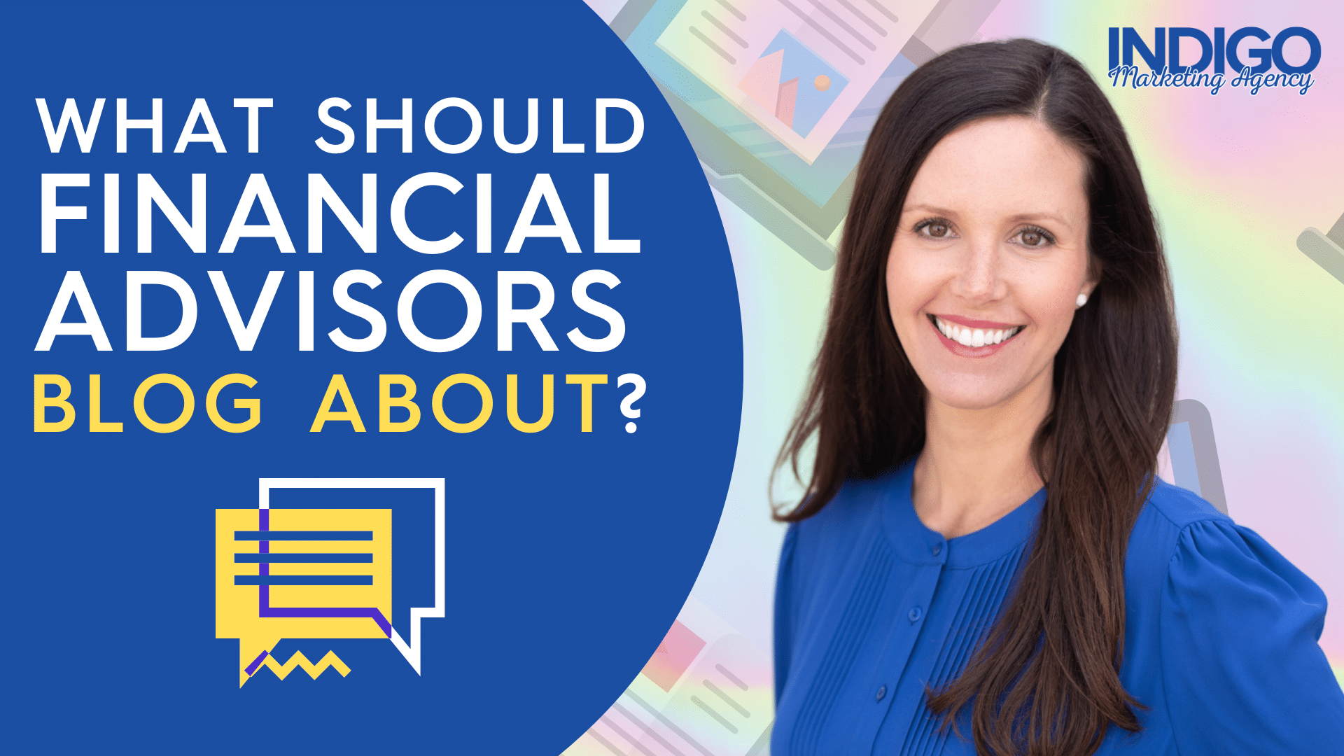 What should financial advisors blog about