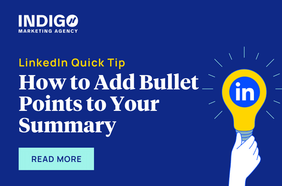 LinkedIn Quick Tip: How To Add Bullet Points To Your Summary